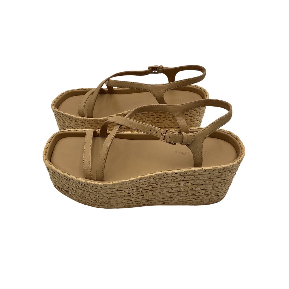 Vince Platform Raffia Sandals Size 6.5 - Picture 2 of 6